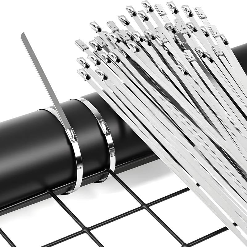 🔧 Strong Metal Tie Tool Kit – Easy Cable & Wire Organizer for Home and Garage