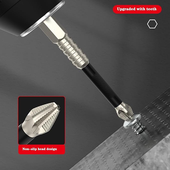 🔧 Pro-Grade Magnetic Driver Bit Set – Anti-Slip Impact Bits for Drill & Electric Screwdrivers 💪