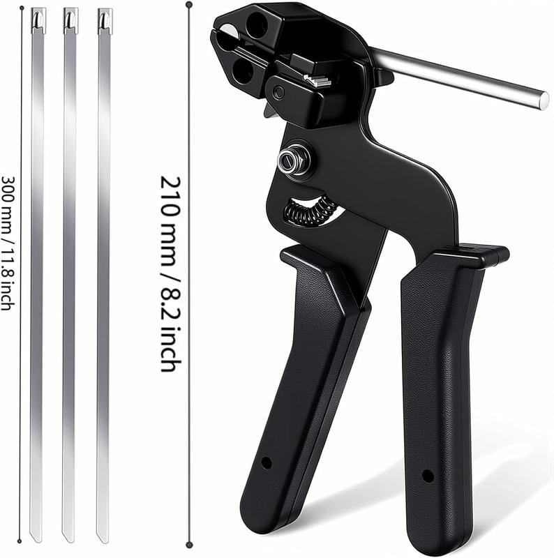 🔧 Strong Metal Tie Tool Kit – Easy Cable & Wire Organizer for Home and Garage