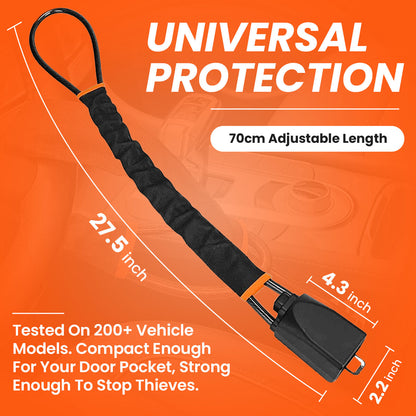 🔐 ParkGuard™ Universal Steering Wheel Lock – Heavy-Duty Car Anti-Theft Device with 3 Keys, Quick Install Security Lock for Cars, Trucks & SUVs