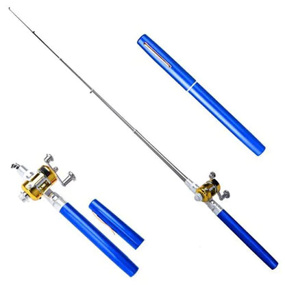 🎣 Pocket-Ready Micro Adventure Rod – Ultra-Compact Alloy Travel Fishing Tool