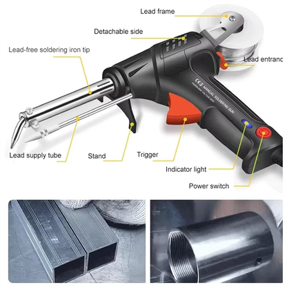Auto-Feed Soldering Iron Kit – One-Hand Welding Made Easy 🔥 Built-in Heating + Automatic Solder Feed for Fast, Clean Repairs — No Extra Hands Needed!