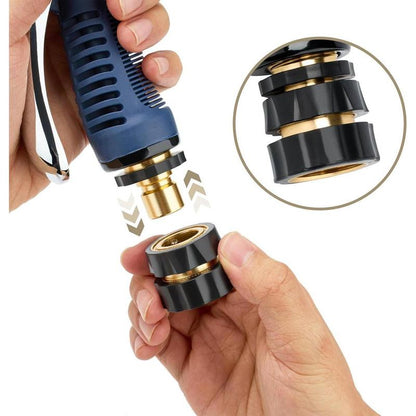 3/4 Inch Garden Hose Fitting Quick Connector Male and Female Set (6 Sets)