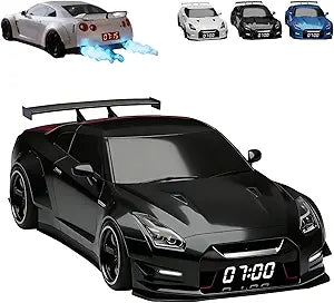 Gaming Hypercar-shaped Alarm Clock Realistic Engine Light Effects Cool Creativity Novelty Portable Gifts Gaming Office Accessory