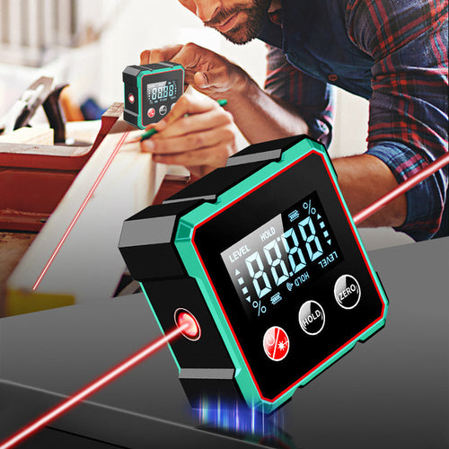 📢🔧 HOT SALE 50% OFF 🔥4-Side Magnetic Digital Angle Gauge with Laser