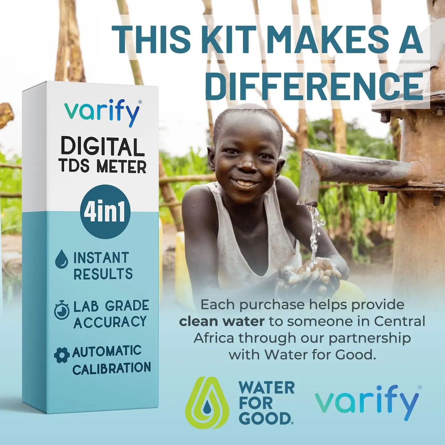 💧 Smart 4-in-1 Water Quality Tester – Know Your Water in Seconds