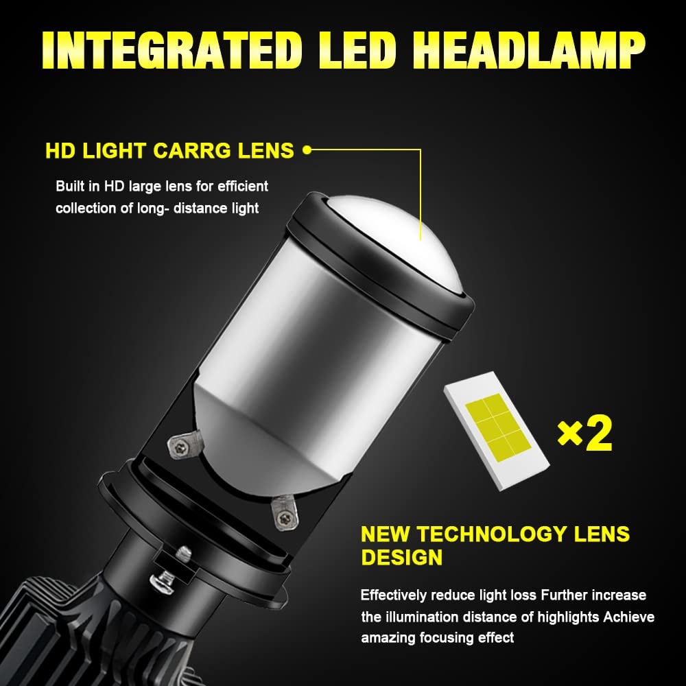 🎁LAST DAY DEAL✨ H4 LED Headlight 49% OFF Integrated High&Low Beam | Super Bright