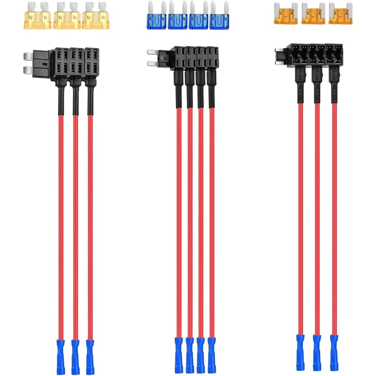 12V Add-A-Circuit Fuse Tap Kit – 4 Types (ATO/ATC/ATM/APM) | Safe Power for Your Car Accessories