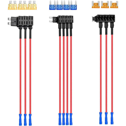 12V Add-A-Circuit Fuse Tap Kit – 4 Types (ATO/ATC/ATM/APM) | Safe Power for Your Car Accessories