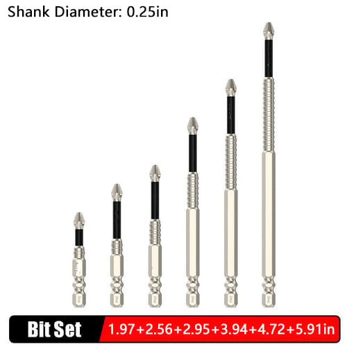 🔧 Pro-Grade Magnetic Driver Bit Set – Anti-Slip Impact Bits for Drill & Electric Screwdrivers 💪