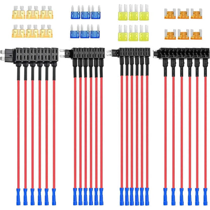12V Add-A-Circuit Fuse Tap Kit – 4 Types (ATO/ATC/ATM/APM) | Safe Power for Your Car Accessories