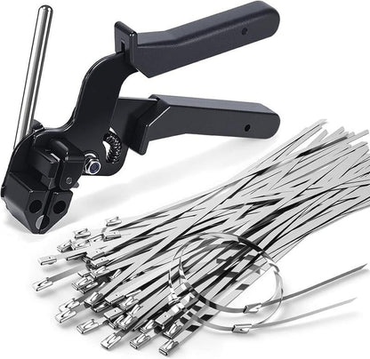 🔧 Strong Metal Tie Tool Kit – Easy Cable & Wire Organizer for Home and Garage