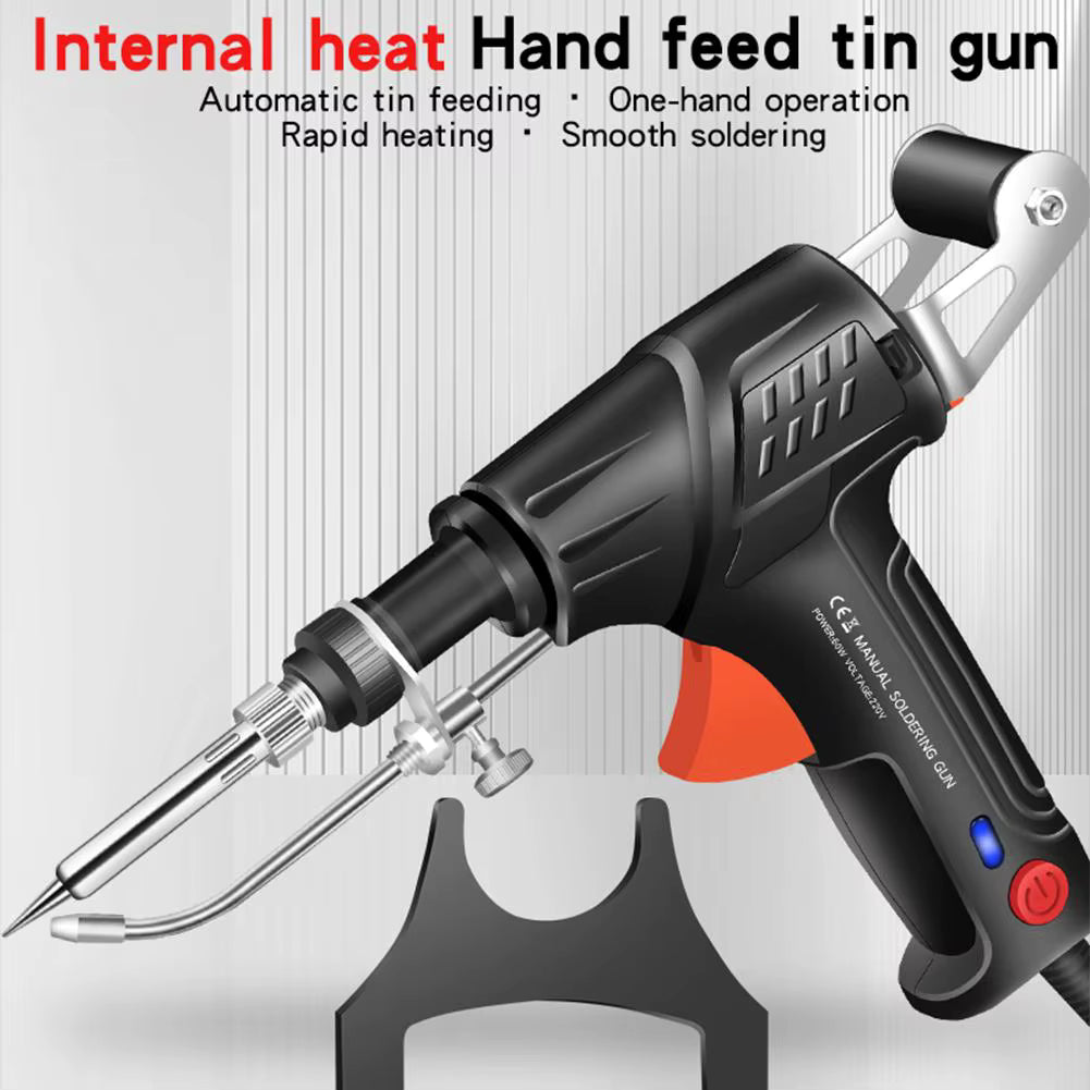 Auto-Feed Soldering Iron Kit – One-Hand Welding Made Easy 🔥 Built-in Heating + Automatic Solder Feed for Fast, Clean Repairs — No Extra Hands Needed!