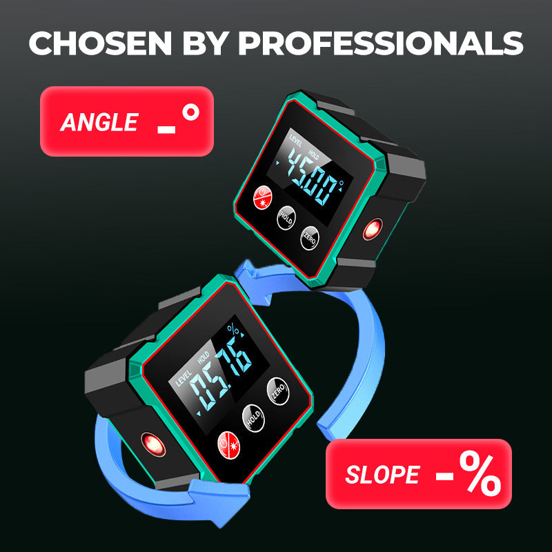 📢🔧 HOT SALE 50% OFF 🔥4-Side Magnetic Digital Angle Gauge with Laser
