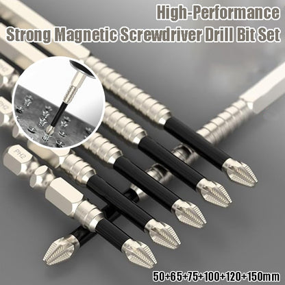 🔧 Pro-Grade Magnetic Driver Bit Set – Anti-Slip Impact Bits for Drill & Electric Screwdrivers 💪
