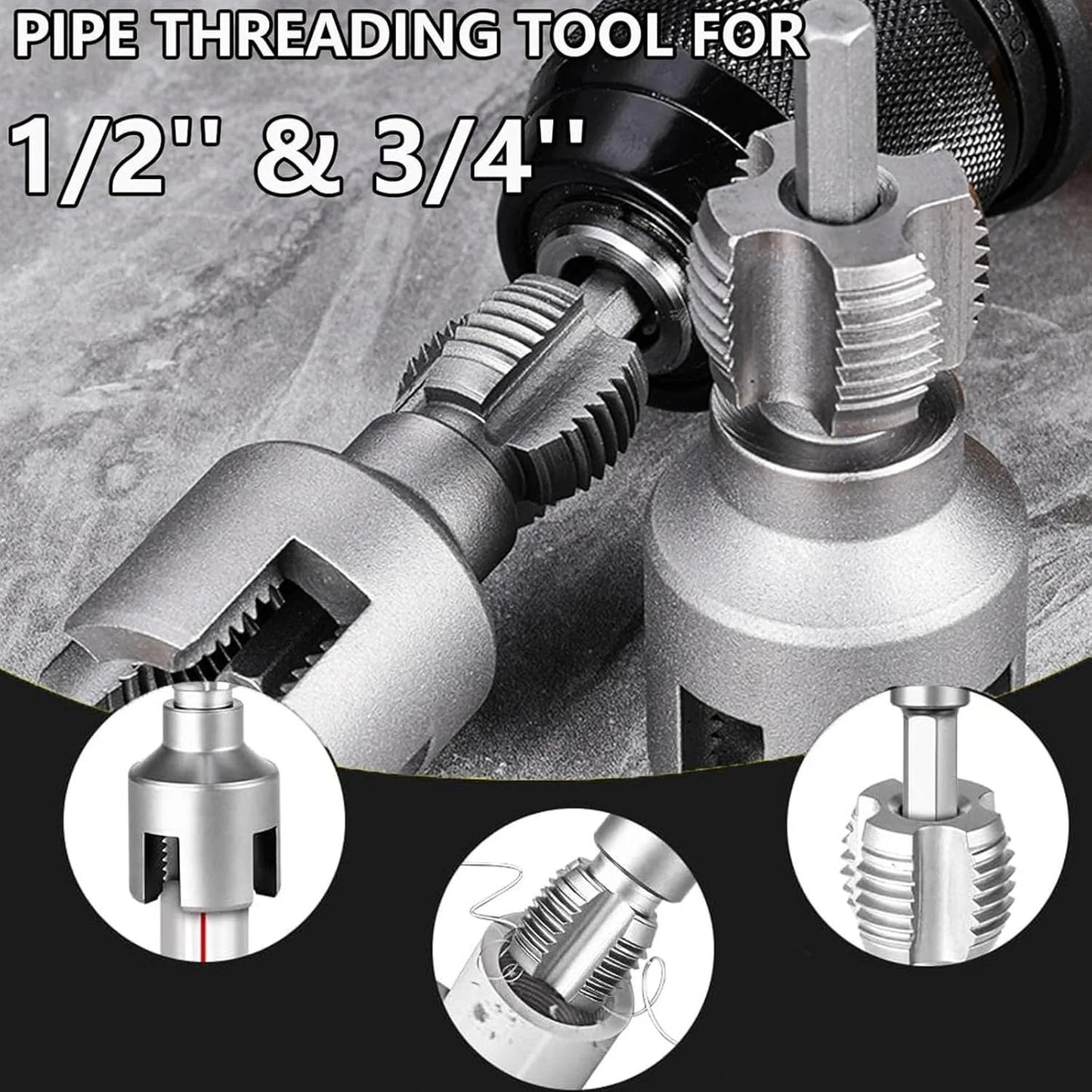 🛠️ Create Leak-Free Threads Instantly - 49% OFF- ✨ Ultimate Dual-Function Pipe Threading Tool - No Rework, Perfect Fits