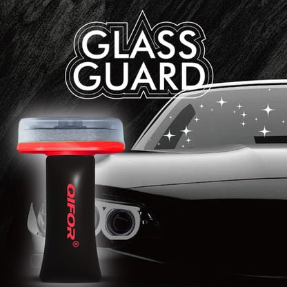 Glass Oil Film Remover for Car, Roll-On Glass Compound with Cleaning Board, Oil Film Remover for Car Windshields and Windows, Removes oil film & Smudges, Improve Windshield Clarity for Safe Driving