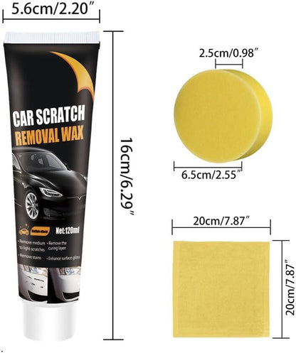 Scratch Repair Wax for Car, 2026 Upgrade Car Scratch Repair Paste Polishing Wax, Premium Car Scratch Remover Kit with Wipe & Sponge for Vehicles for Scratches