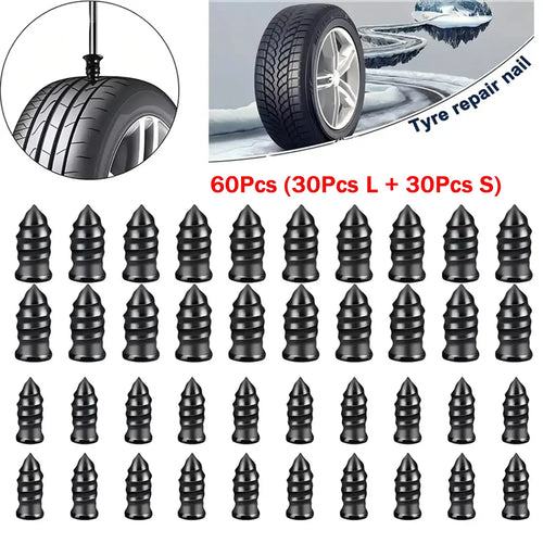 Be Ready Before It Happens — 60PCS Emergency Tire Rescue Plugs Kit