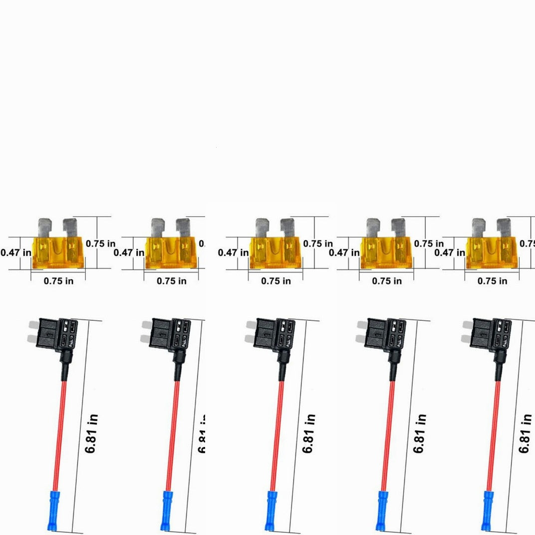 12V Add-A-Circuit Fuse Tap Kit – 4 Types (ATO/ATC/ATM/APM) | Safe Power for Your Car Accessories