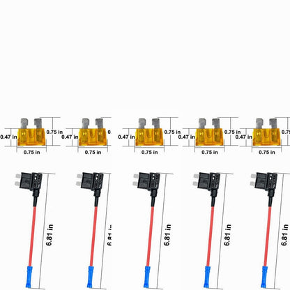 12V Add-A-Circuit Fuse Tap Kit – 4 Types (ATO/ATC/ATM/APM) | Safe Power for Your Car Accessories