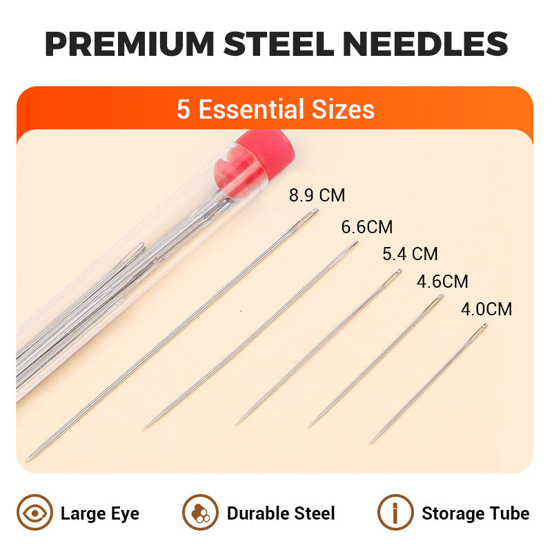 🧵 Pro Hand Sewing Needle Set – 36PCS DIY Craft Kit
