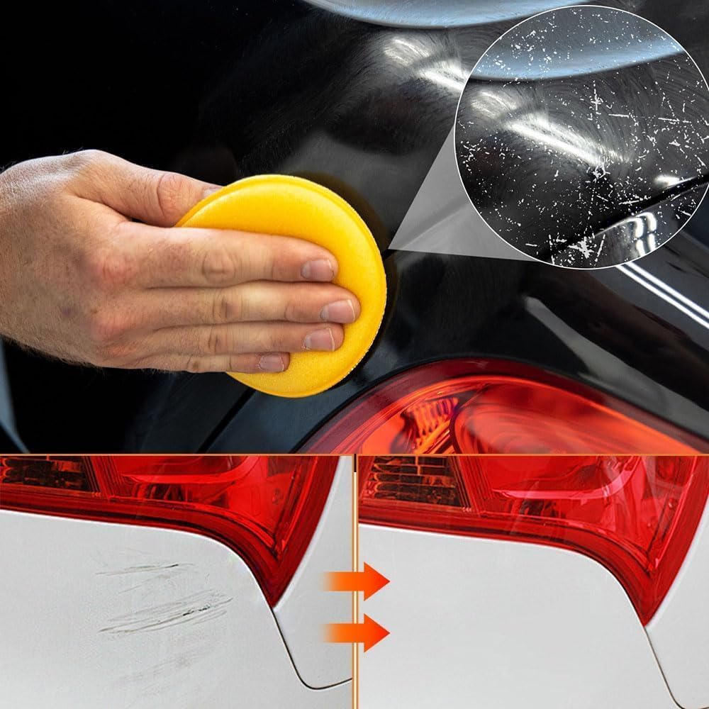 Scratch Repair Wax for Car, 2026 Upgrade Car Scratch Repair Paste Polishing Wax, Premium Car Scratch Remover Kit with Wipe & Sponge for Vehicles for Scratches
