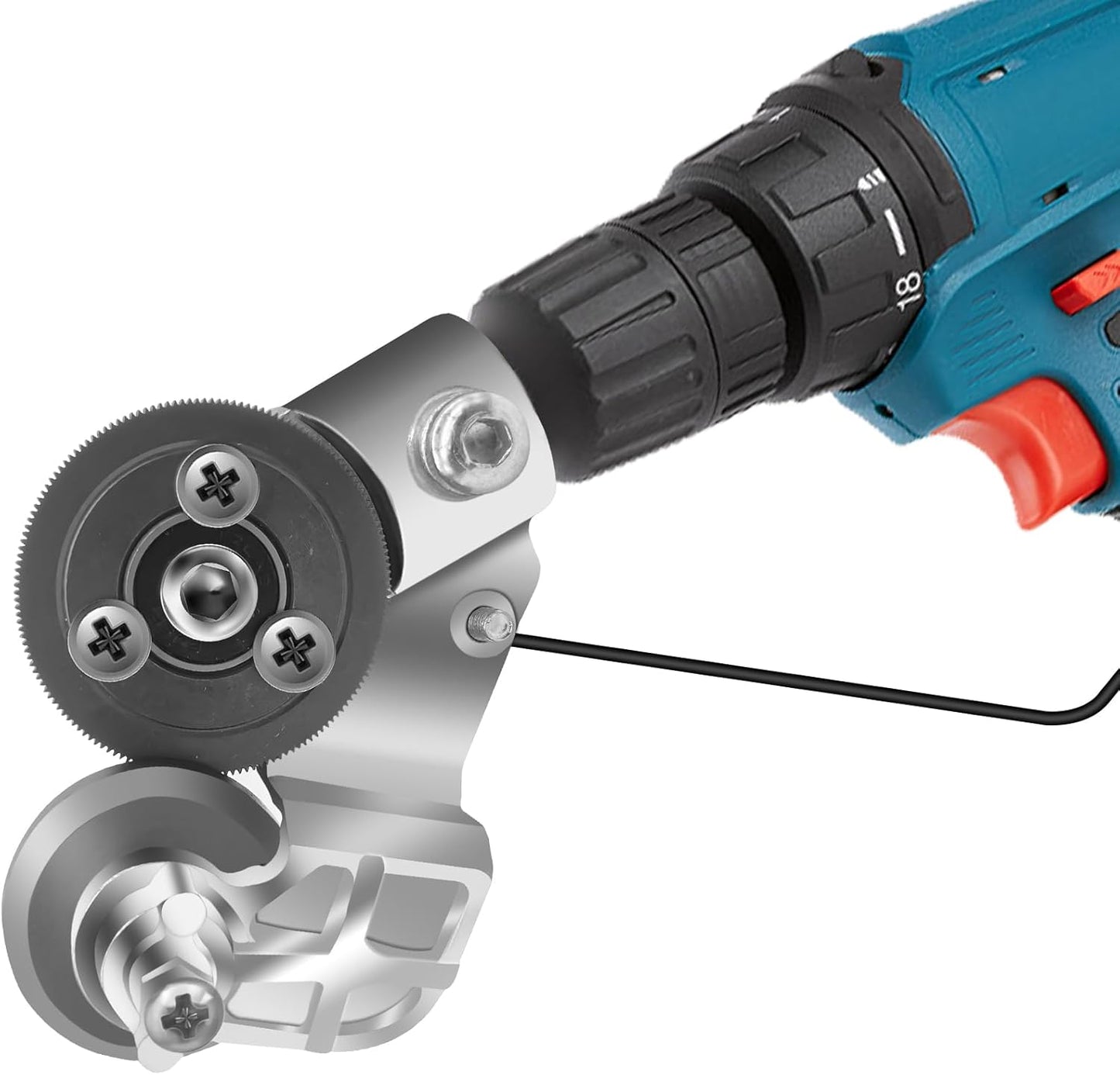 Sheet Metal Cutter Drill Attachment