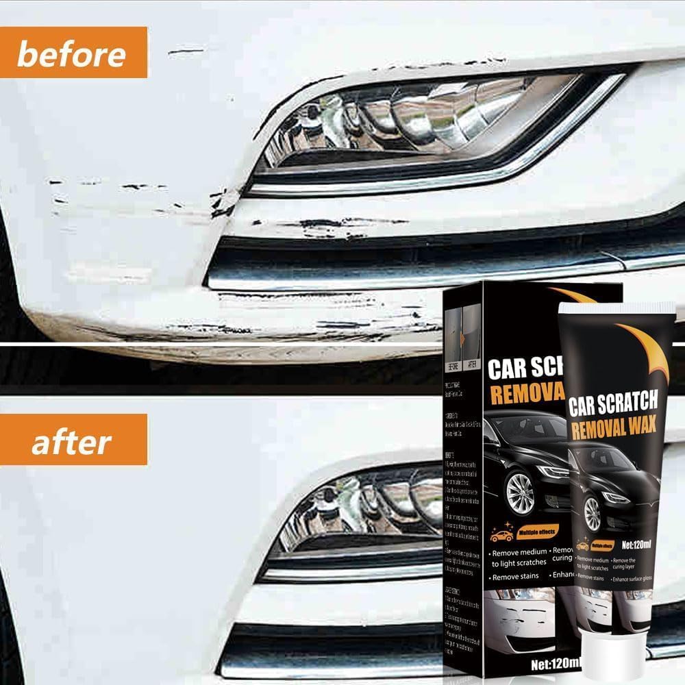 Scratch Repair Wax for Car, 2026 Upgrade Car Scratch Repair Paste Polishing Wax, Premium Car Scratch Remover Kit with Wipe & Sponge for Vehicles for Scratches