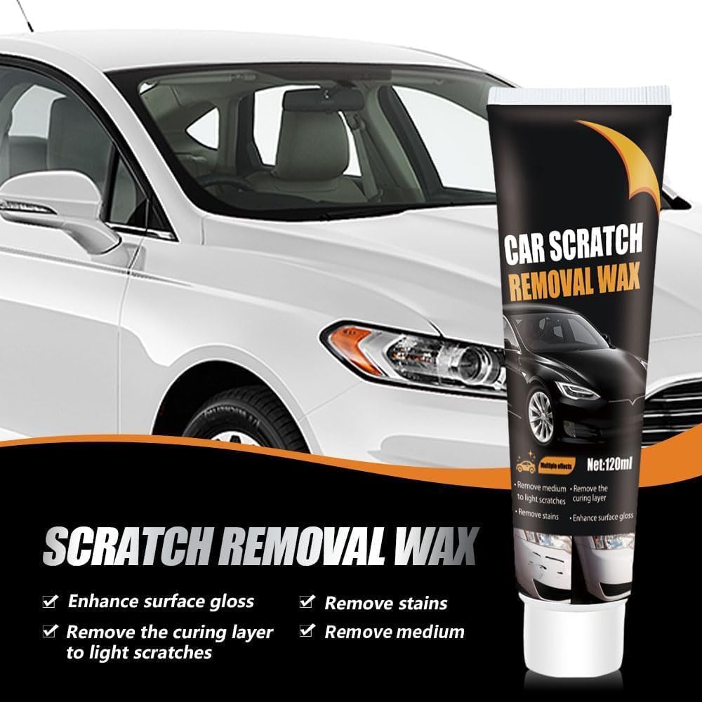 Scratch Repair Wax for Car, 2026 Upgrade Car Scratch Repair Paste Polishing Wax, Premium Car Scratch Remover Kit with Wipe & Sponge for Vehicles for Scratches