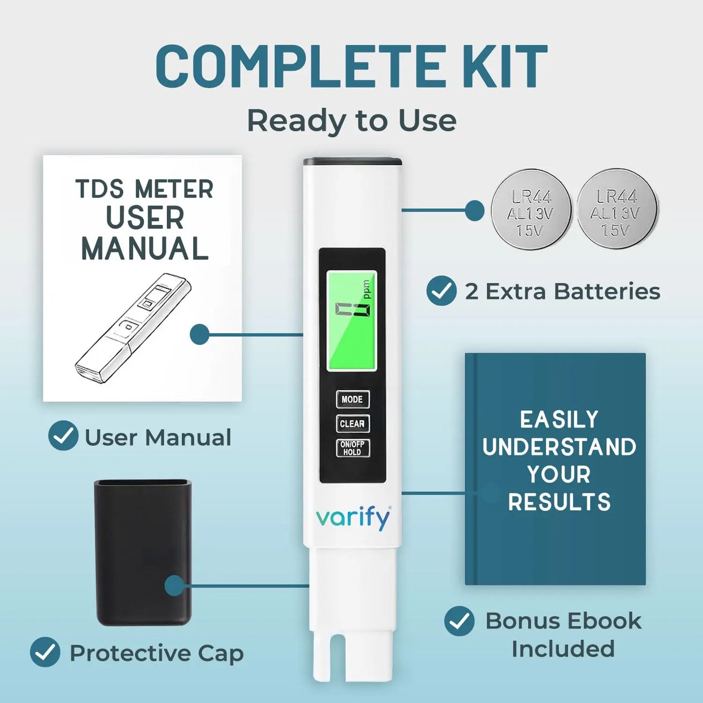 💧 Smart 4-in-1 Water Quality Tester – Know Your Water in Seconds
