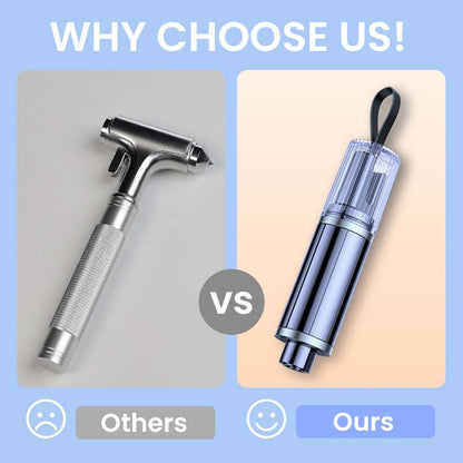 🔥BUY 2 get 1 free  🔥Emergency Car Window Breaker Seatbelt Cutter Tool