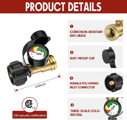 Universal Propane Tank Gauge ~ Check your fuel level at a glance before every cookout.