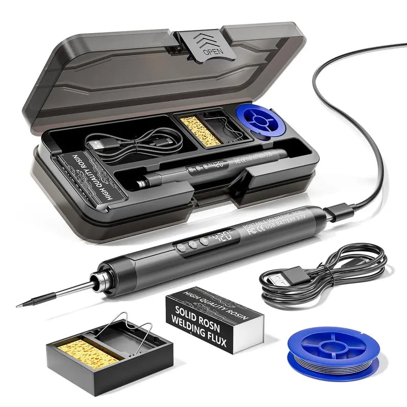 🔥Last Day Discount 49% Off 🧰Portable USB Adjustable Temperature Soldering Iron Gun