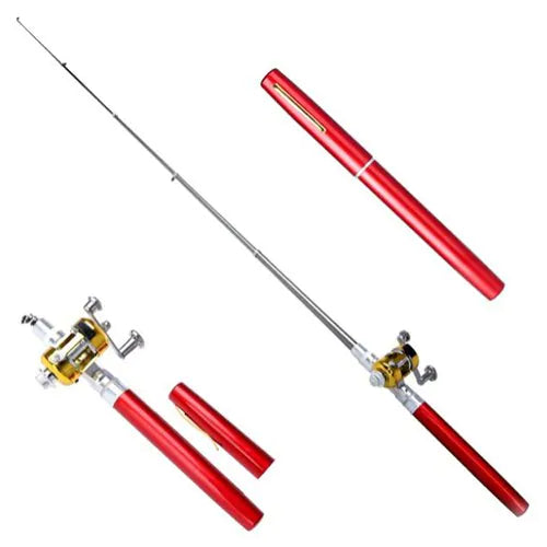🎣 Pocket-Ready Micro Adventure Rod – Ultra-Compact Alloy Travel Fishing Tool