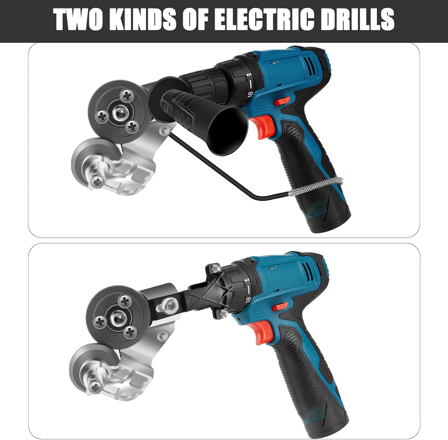 Sheet Metal Cutter Drill Attachment