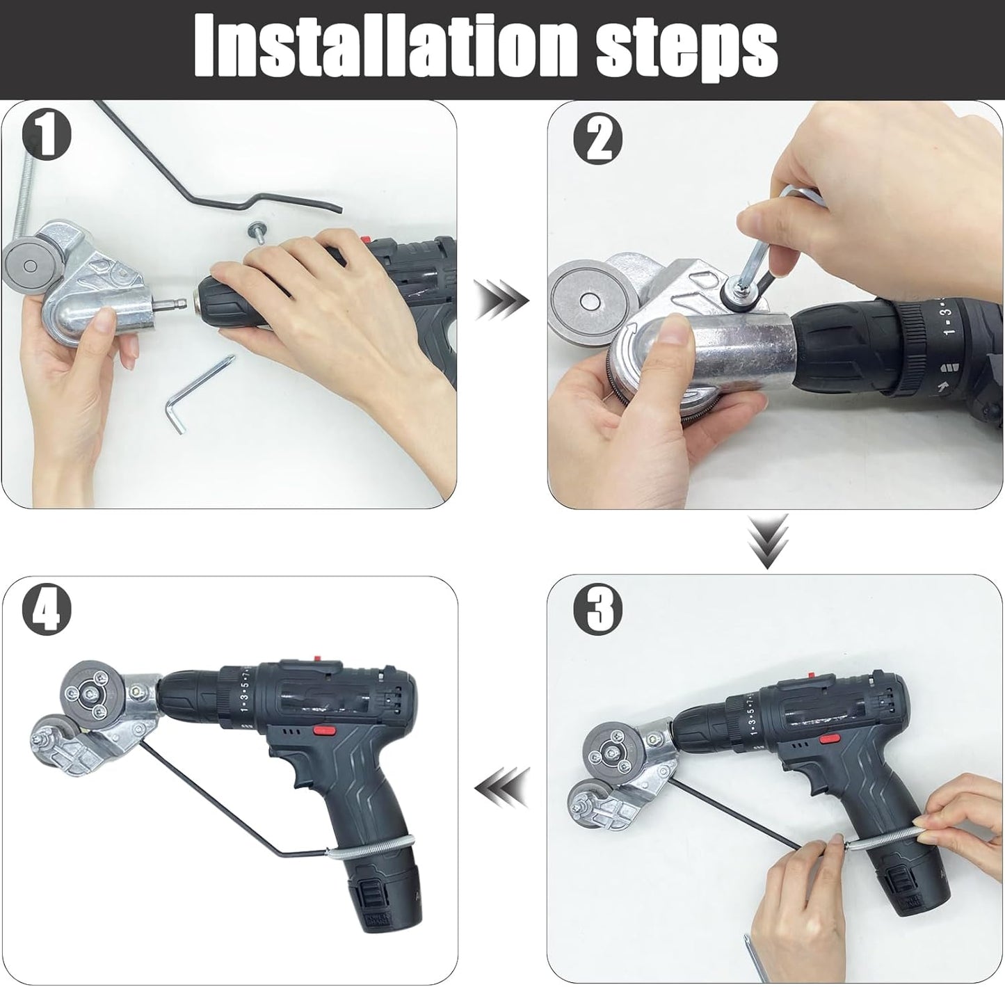 Sheet Metal Cutter Drill Attachment