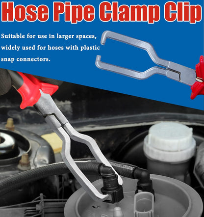 4-in-1 Fuel Line Disconnect Tool: Pliers Set with 80° Pliers, Hose Remover, 9" Fuel Filter Caliper for Auto Maintenance