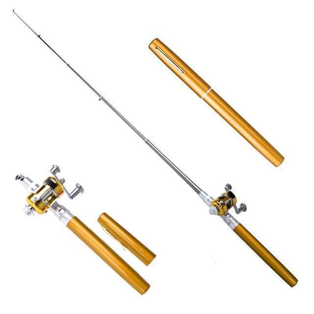 🎣 Pocket-Ready Micro Adventure Rod – Ultra-Compact Alloy Travel Fishing Tool