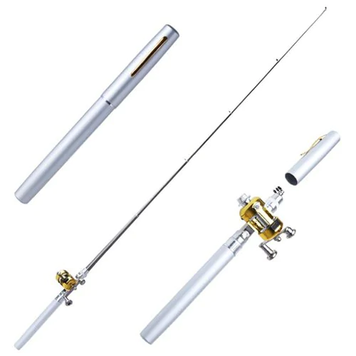 🎣 Pocket-Ready Micro Adventure Rod – Ultra-Compact Alloy Travel Fishing Tool