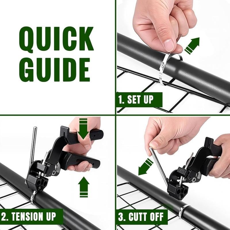 🔧 Strong Metal Tie Tool Kit – Easy Cable & Wire Organizer for Home and Garage