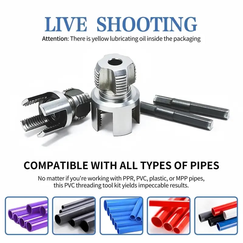 🛠️ Create Leak-Free Threads Instantly - 49% OFF- ✨ Ultimate Dual-Function Pipe Threading Tool - No Rework, Perfect Fits