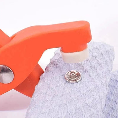 No-Sew Snap Button Tool Kit – Quick Fix for Clothes & Fabric 🔧✨