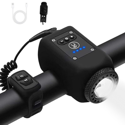 Bike Electronic Horn with Large Range Floodlight