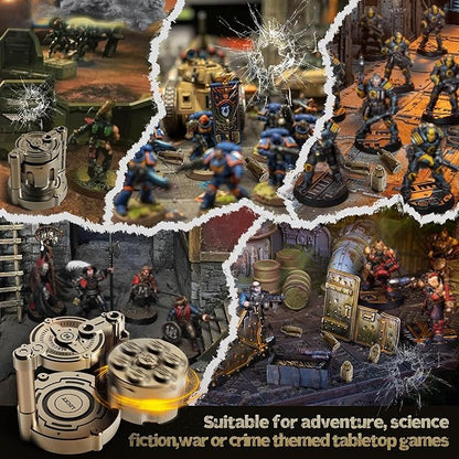 Metal Relief Polyhedral Dice Set of 7