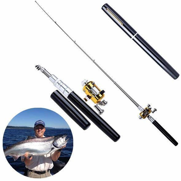 🎣 Pocket-Ready Micro Adventure Rod – Ultra-Compact Alloy Travel Fishing Tool