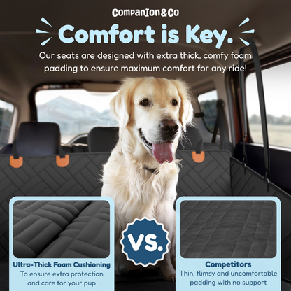 A Hard-Bottom, Waterproof Car Seat Extender Made Just for Dogs