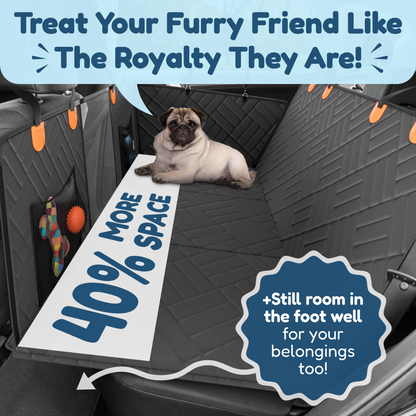 A Hard-Bottom, Waterproof Car Seat Extender Made Just for Dogs