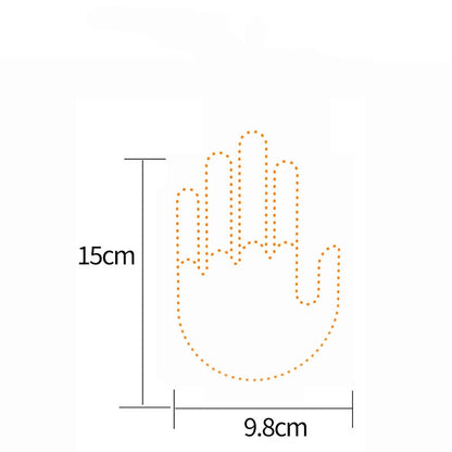 LED Hand Gesture Light for Car, 3 In1 Car Sign Finger Light with Remote Control, Funny Back Window Sign Light Accessories for Cars Trucks, Car Gadgets & Road Rage Signs, No Battery