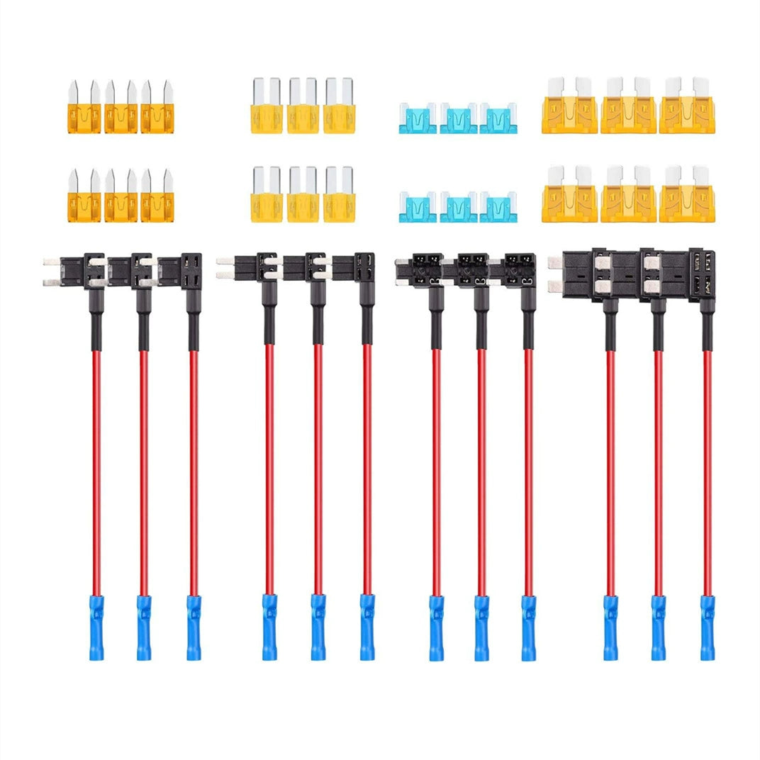 12V Add-A-Circuit Fuse Tap Kit – 4 Types (ATO/ATC/ATM/APM) | Safe Power for Your Car Accessories